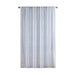 Poly Printed Curtain Panel with Tufted Stripe and Lining White/Navy 50x84' Default -DTYStore