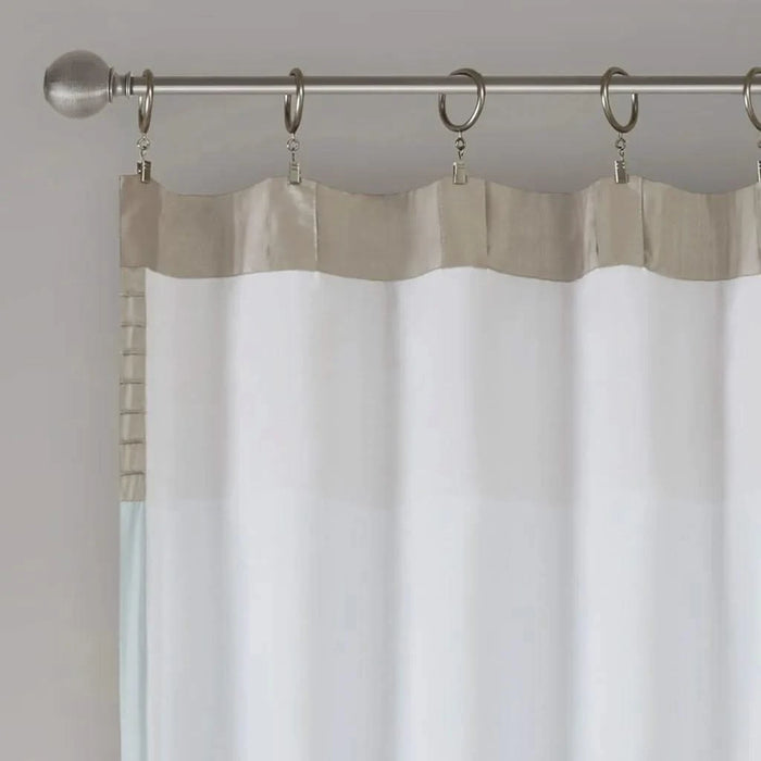 Polyoni Pintuck Curtain Panel(Only 1 Pc Panel) Default -DTYStore