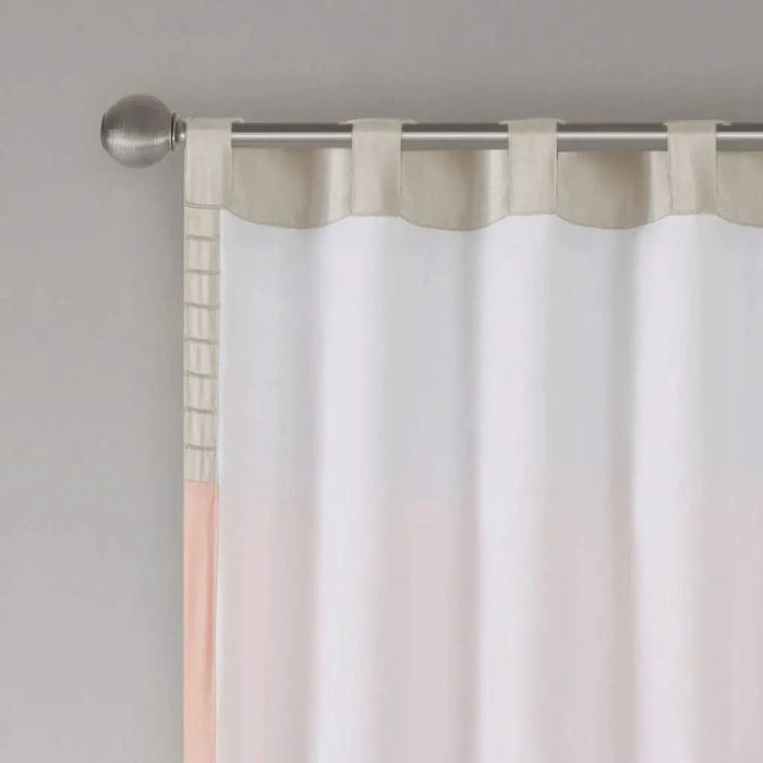 Polyoni Pintuck Curtain Panel(Only 1 Pc Panel) Default -DTYStore