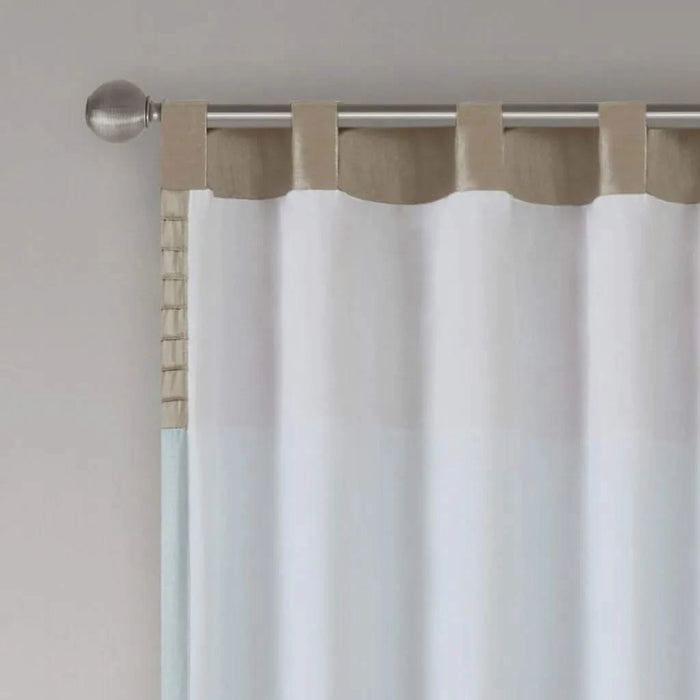 Polyoni Pintuck Curtain Panel(Only 1 Pc Panel) Default -DTYStore