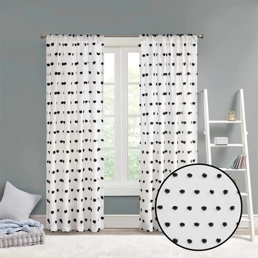 Pom Pom Embellished Curtain Panel(Only 1 Pc Panel) Default -DTYStore