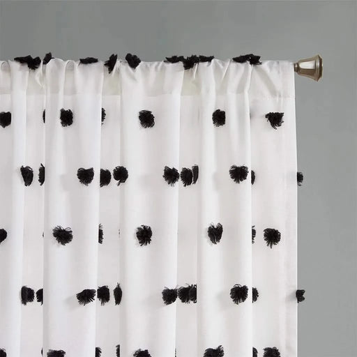 Pom Pom Embellished Curtain Panel(Only 1 Pc Panel) Default -DTYStore