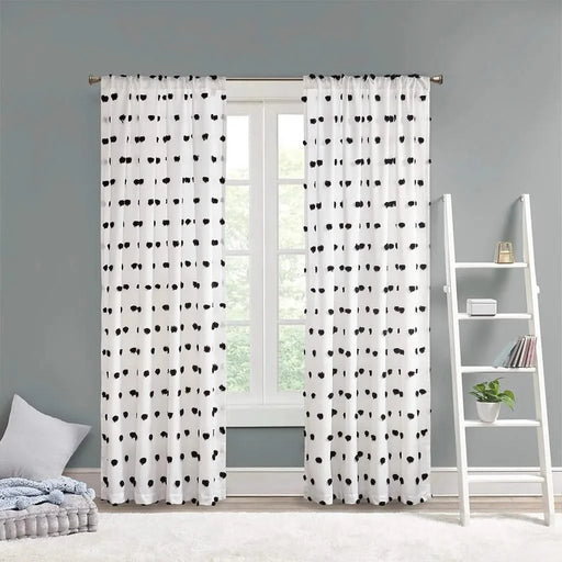 Pom Pom Embellished Curtain Panel(Only 1 Pc Panel) Default -DTYStore