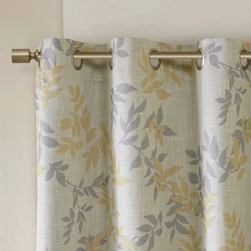 Printed Botanical Blackout Curtain Panel(Only 1 Pc Panel) Default -DTYStore