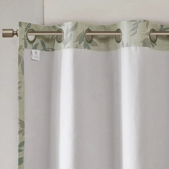 Printed Botanical Blackout Curtain Panel Default -DTYStore