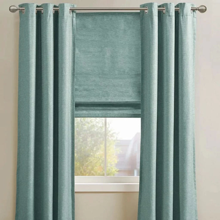 Printed Faux Silk Room Darkening Cordless Roman Shade Default -DTYStore