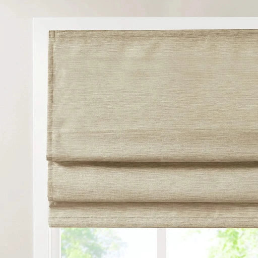 Printed Faux Silk Room Darkening Cordless Roman Shade Default -DTYStore