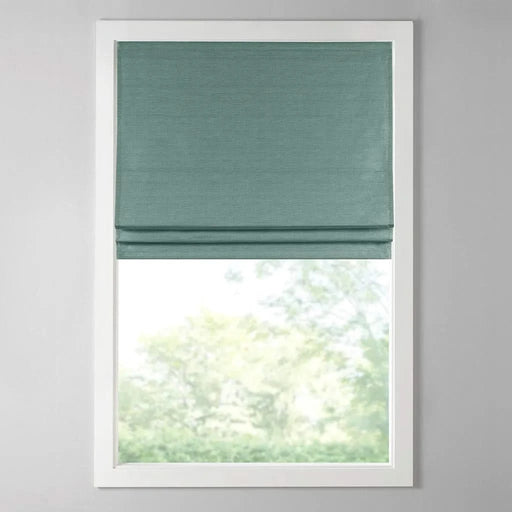 Printed Faux Silk Room Darkening Cordless Roman Shade Default -DTYStore