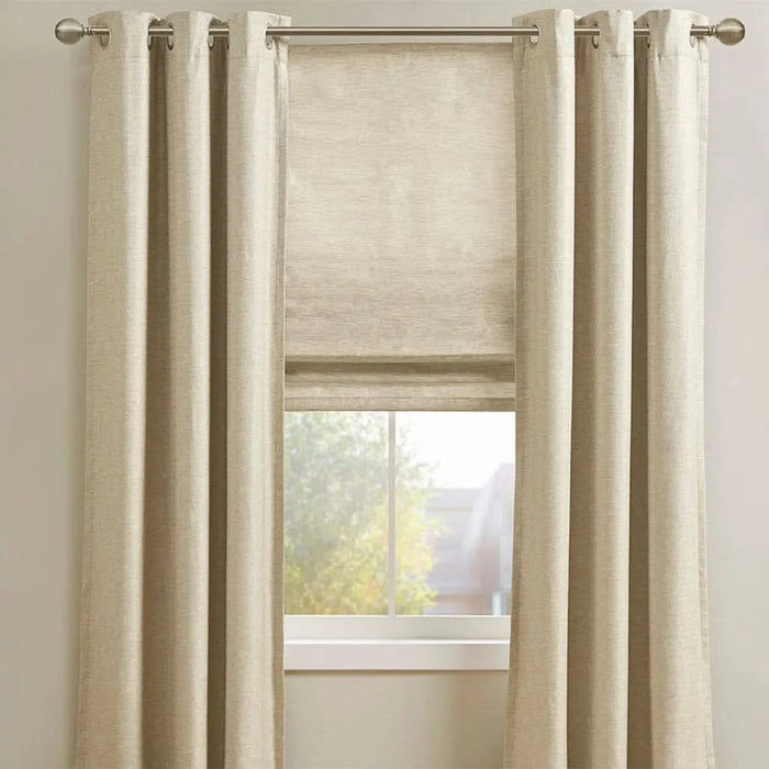 Printed Faux Silk Room Darkening Cordless Roman Shade Default -DTYStore