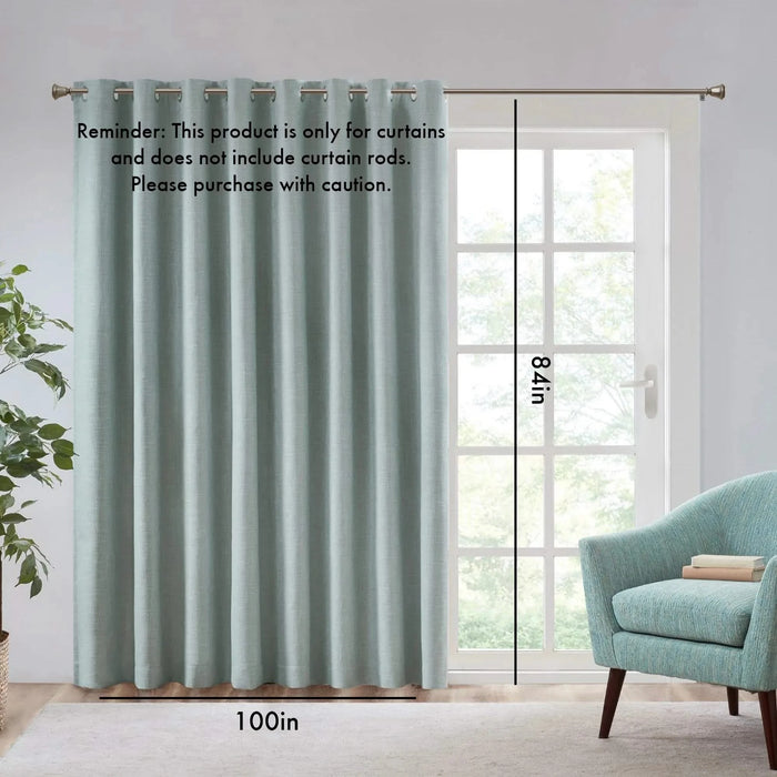 Printed Heathered Blackout Window Patio Panel Default -DTYStore