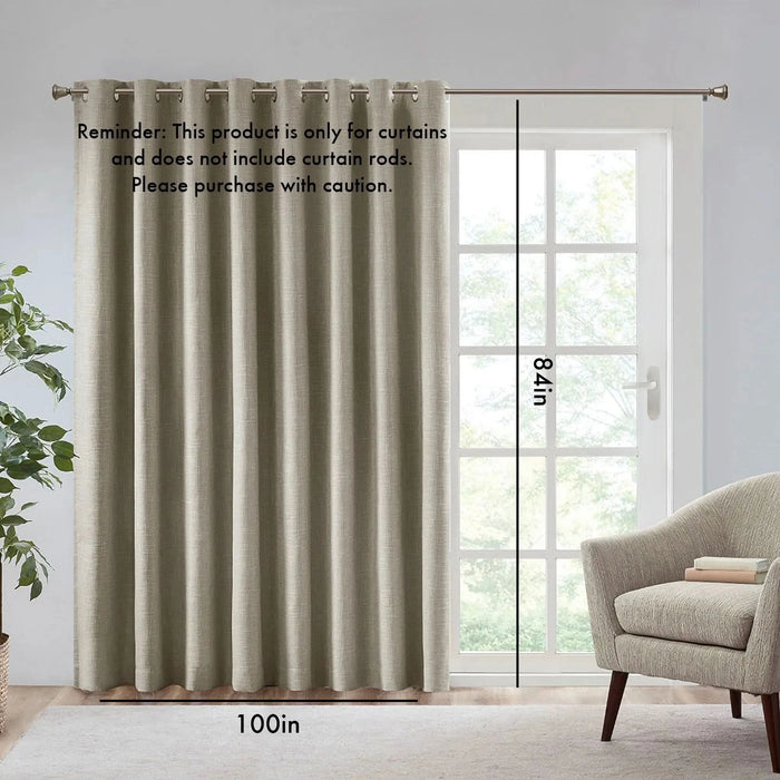 Printed Heathered Blackout Window Patio Panel - DTY Store