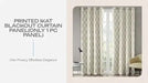 Printed Ikat Blackout Curtain Panel(Only 1 Pc Panel) Default -DTYStore