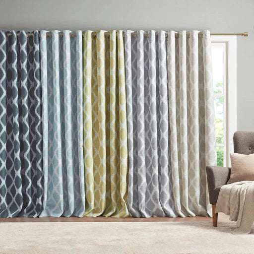 Printed Ikat Blackout Curtain Panel(Only 1 Pc Panel) Default -DTYStore