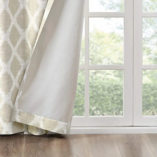 Printed Ikat Blackout Patio Curtain(Only 1 Pc Panel) Default -DTYStore