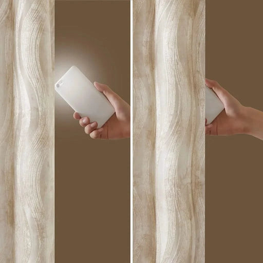 Printed Jacquard Grommet Top Total Blackout Curtain Panel(Only 1 Pc Panel) Default -DTYStore