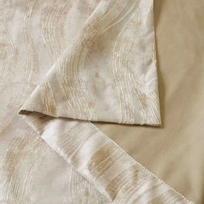Printed Jacquard Grommet Top Total Blackout Curtain Panel(Only 1 Pc Panel) - DTY Store