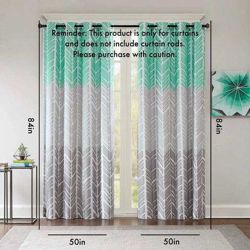 Printed Total Blackout Curtain Panel(Only 1 Pc Panel) Default -DTYStore