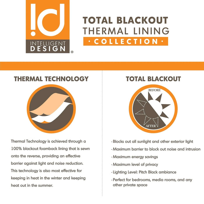 Printed Total Blackout Curtain Panel(Only 1 Pc Panel) - DTY Store