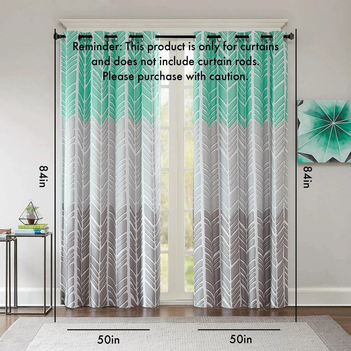 Printed Total Blackout Curtain Panel(Only 1 Pc Panel)- DTY Store