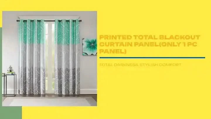 Printed Total Blackout Curtain Panel(Only 1 Pc Panel) - DTY Store