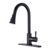 Pull Down Kitchen Faucet with Sprayer Stainless Steel Matte Black - DTY Store