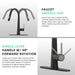 Pull Out Kitchen Faucet Black Kitchen Faucet Single Handle Kitchen faucet- DTY Store