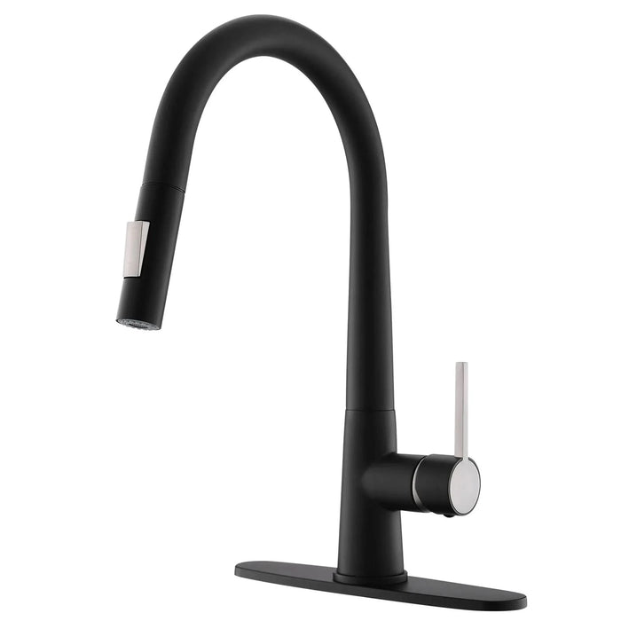 Pull Out Kitchen Faucet Black Kitchen Faucet Single Handle Kitchen faucet - DTY Store
