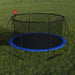 Pumpkin 14 FT Outdoor Trampoline with Basketball Hoop, Enclosure Net, Ladder, Black and Blue, Metal Default -DTYStore