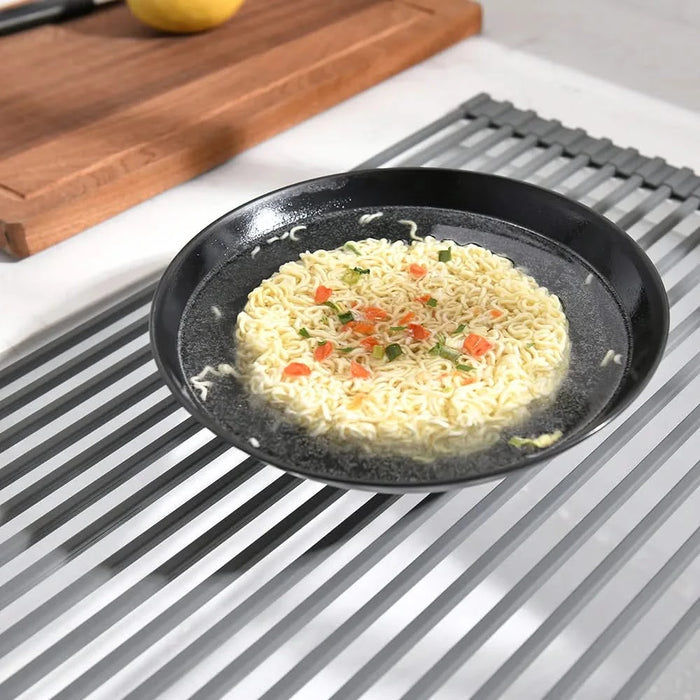 Purifier Kitchen Faucet Drinking Water Faucet With Roll Up Dish Drying Rack, Pull Down Water Filter Kitchen Sink Faucets (Matte Black) Default -DTYStore