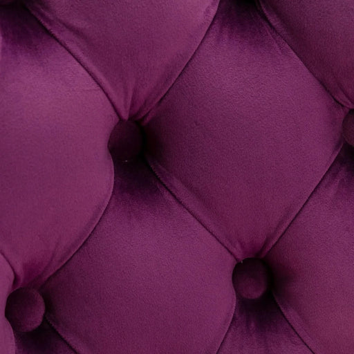 Purple Velvet Swivel Barstools with Adjustable Height and Chrome Base, Set of 2 Default -DTYStore