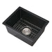 Quartz 13.77' L X 17.71' W Undermount Bar Sink With Basket Strainer - DTY Store