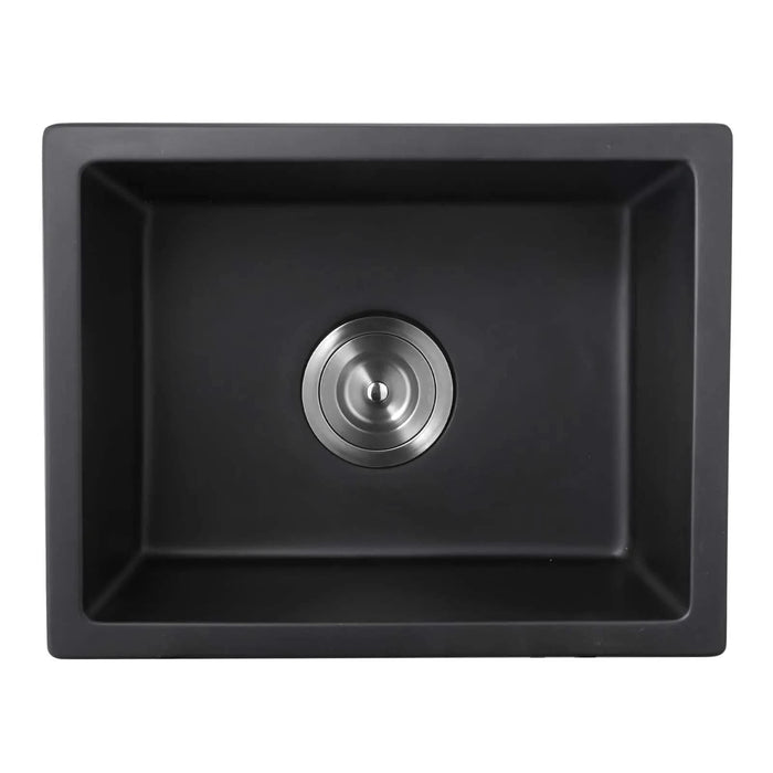 Quartz 13.77' L X 17.71' W Undermount Bar Sink With Basket Strainer - DTY Store