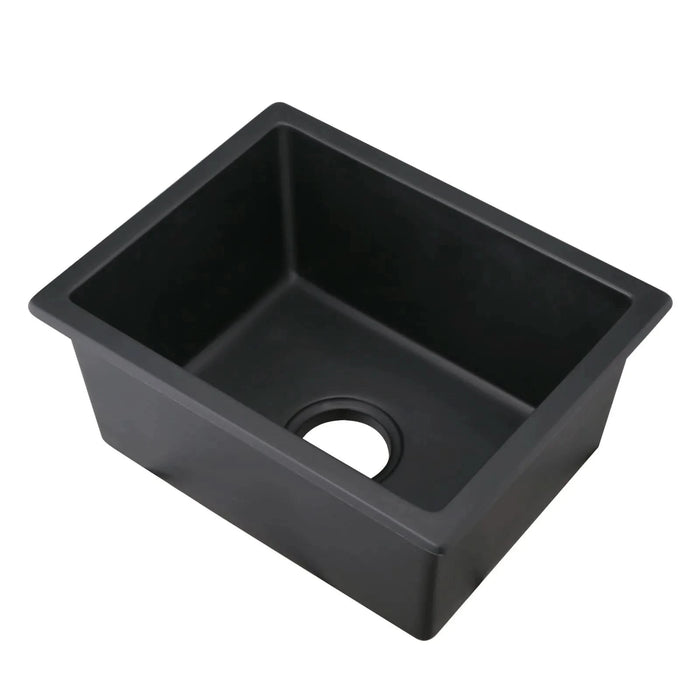 Quartz 13.77' L X 17.71' W Undermount Bar Sink With Basket Strainer - DTY Store