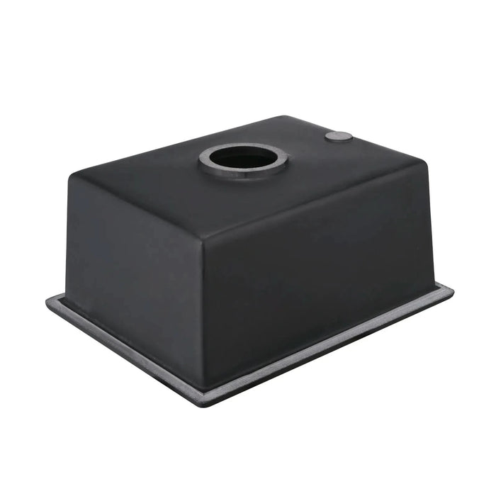 Quartz 13.77' L X 17.71' W Undermount Bar Sink With Basket Strainer - DTY Store