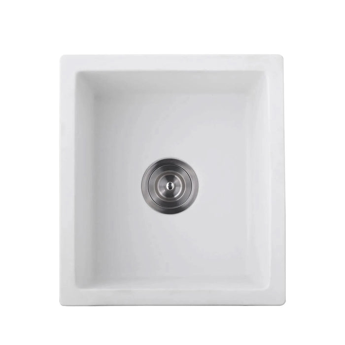 Quartz 18' L X 16' W Undermount Bar Sink With Grid And Strainer - DTY Store