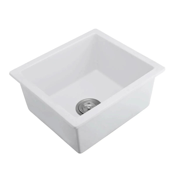 Quartz 18' L X 16' W Undermount Bar Sink With Grid And Strainer - DTY Store