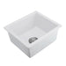 Quartz 18' L X 16' W Undermount Bar Sink With Grid And Strainer - DTY Store