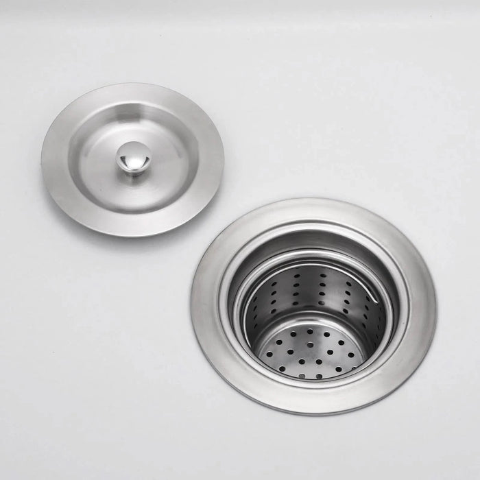 Quartz 18' L X 16' W Undermount Bar Sink With Grid And Strainer - DTY Store