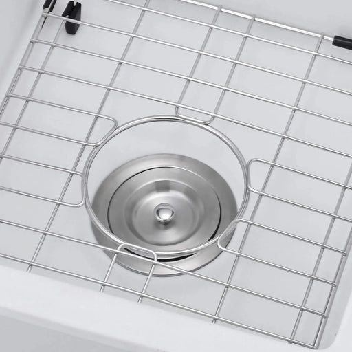 Quartz 18' L X 16' W Undermount Bar Sink With Grid And Strainer Default -DTYStore