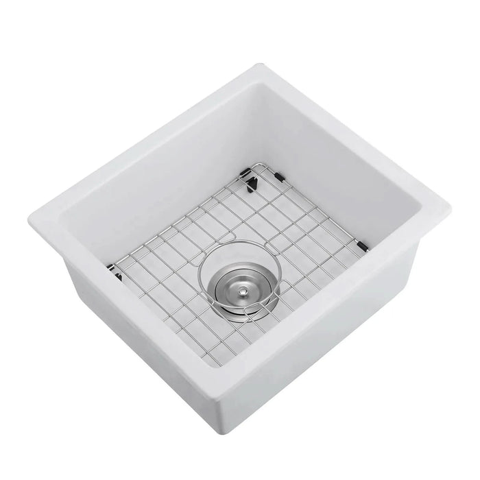 Quartz 18' L X 16' W Undermount Bar Sink With Grid And Strainer Kitchen, Kitchen Faucets & Plumbing, Kitchen Sinks, searchfilter_Kitchen| DTY Store