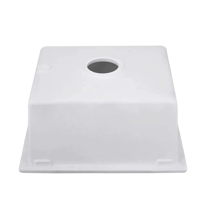 Quartz 18' L X 16' W Undermount Bar Sink With Grid And Strainer Default -DTYStore