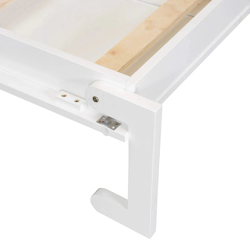 Queen Size Murphy Bed Wall Bed with Closet ,Drawers and Table,White Default -DTYStore