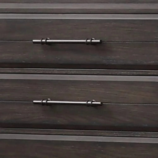 Queen Sleigh Bed with dresser mirror chest and nightstand Default -DTYStore