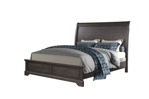 Queen Sleigh Bed with dresser mirror chest and nightstand Default -DTYStore