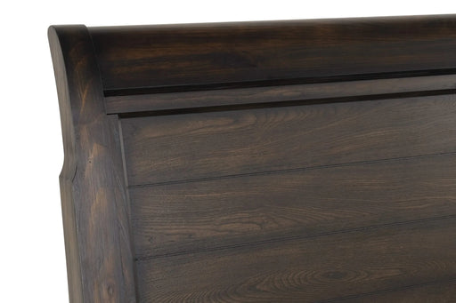 Queen Sleigh Bed with dresser mirror chest and nightstand Default -DTYStore