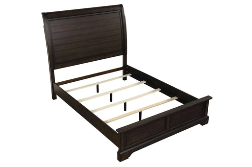 Queen Sleigh Bed with dresser mirror chest and nightstand Default -DTYStore