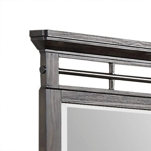 Queen Sleigh Bed with dresser mirror chest and nightstand Default -DTYStore