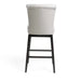 Quicksilvered Upholstered Swivel Counter Stool with Wood Legs, Beige Default -DTYStore