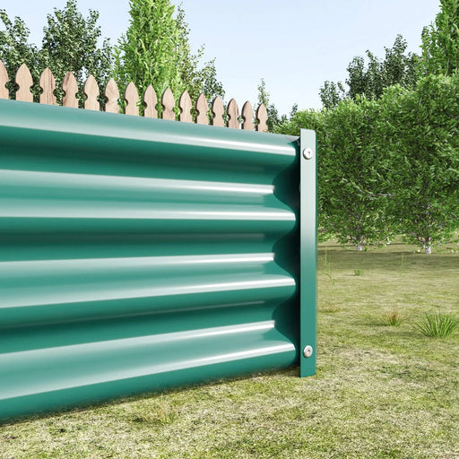 Raised Garden Bed Outdoor, 6×3×1ft , Metal Raised Rectangle Planter Beds for Plants, Vegetables, and Flowers - Green Default -DTYStore