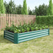 Raised Garden Bed Outdoor, 6×3×1ft , Metal Raised Rectangle Planter Beds for Plants, Vegetables, and Flowers - Green Default -DTYStore